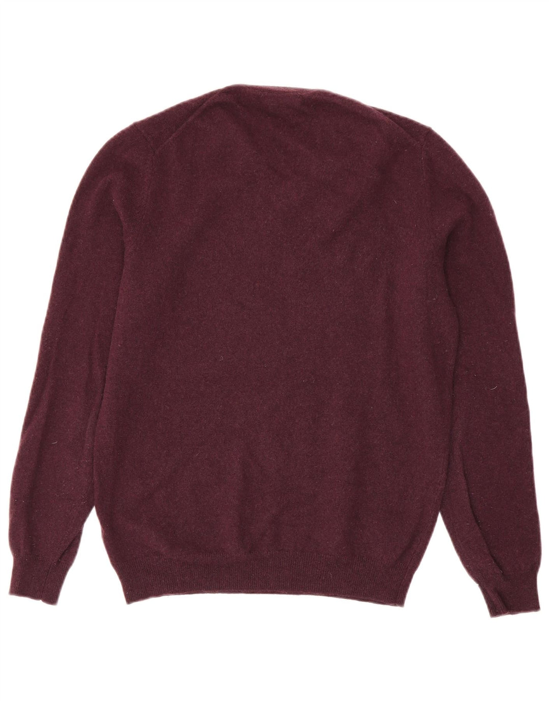 Massimo Dutti Pulover cu decolteu în V pentru bărbați, burgundă medie