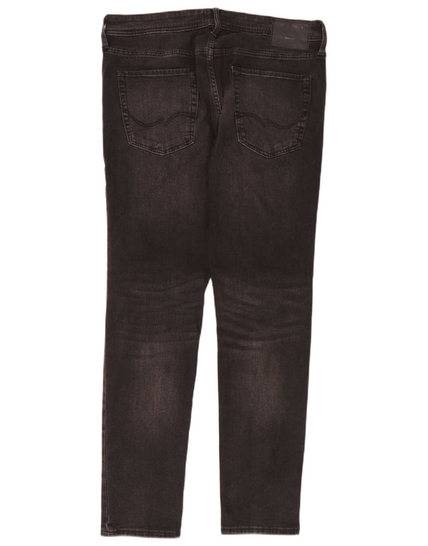 Blugi pentru bărbați Jack & Jones Liam skinny W36 L32 bumbac negru