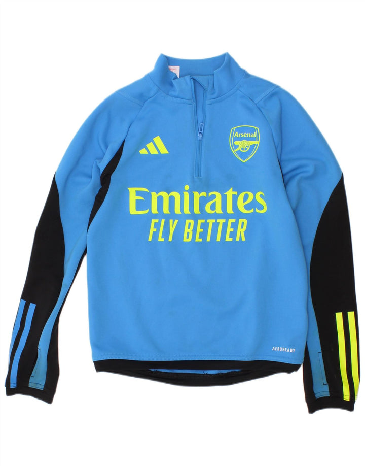 Adidas Boys Arsenal Graphic Pullover Trening Top 9-10 Years Blue