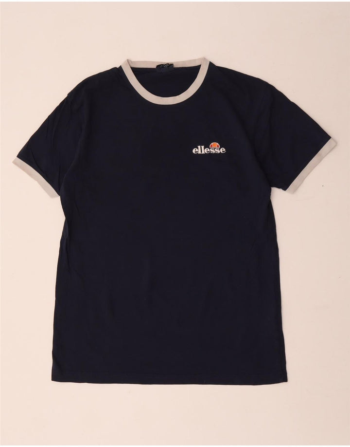 Tricou cu grafic pentru bărbați Ellesse Top mediu din bumbac bleumarin