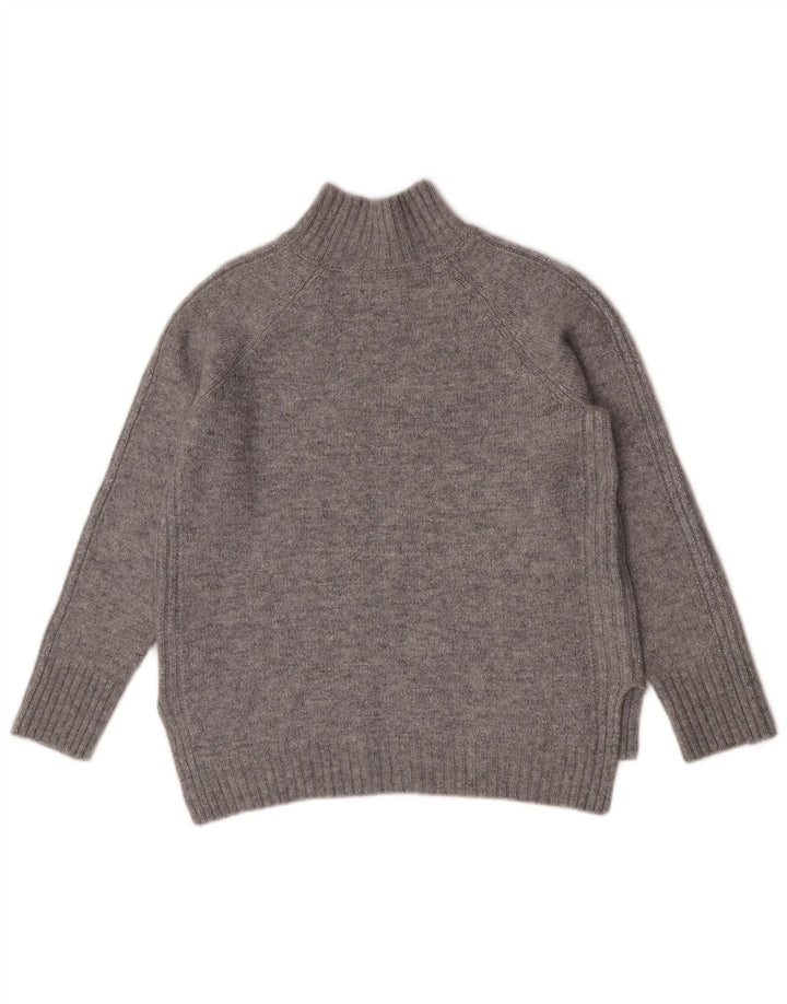 Massimo Dutti Pulover cu gât țestoasă pentru femei UK 16 Poliamidă mare, gri