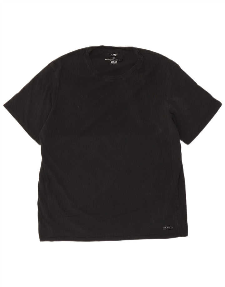 Tricou Ted Baker pentru bărbați Top mare din bumbac negru