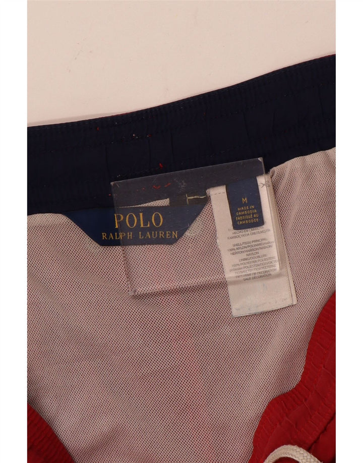 Pantaloni scurți de înot Polo Ralph Lauren pentru bărbați, nailon roșu mediu