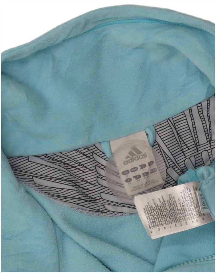 Jachetă Fleece Adidas pentru femei UK 18 XL Albastru Poliester