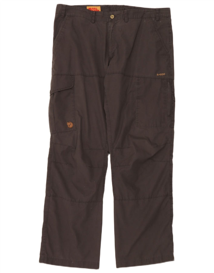 Pantaloni cargo drepti pentru bărbați Fjall Raven L38 L32 Poliester maro