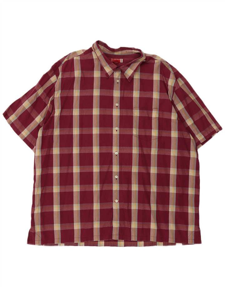 Cămașă cu mânecă scurtă pentru bărbați Guess, 2XL, burgundă
