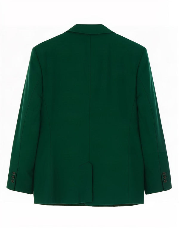 Jachetă vintage pentru femei cu 5 nasturi, UK 10, verde mică