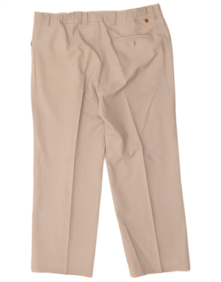 Farah Pantaloni Drepți Casual Bărbați L38 L26 Poliester Bej