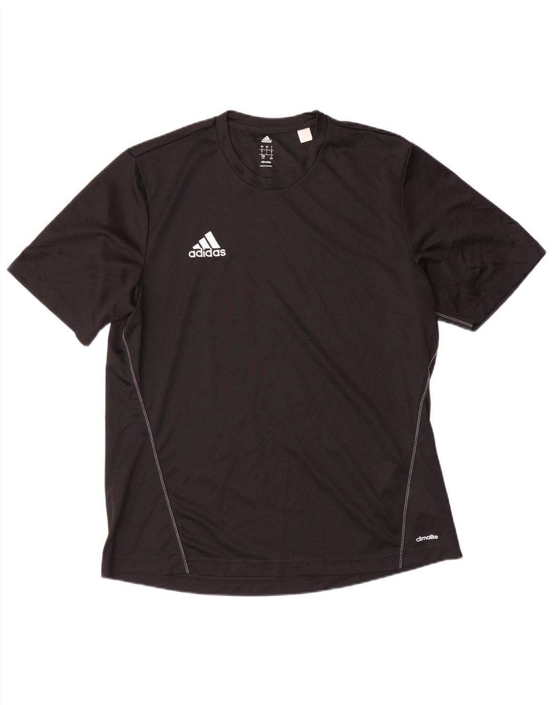 Tricou ADIDAS Climalite pentru bărbați Top mare din poliester negru