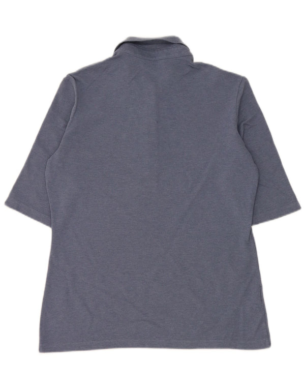 Tricou polo Lacoste pentru femei Slim Fit Mărimea 40 Bumbac albastru mediu