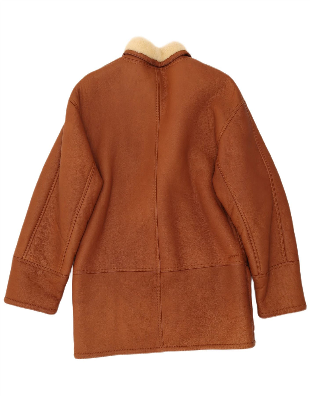 Jachetă din shearling pentru bărbați VINTAGE IT 52 XL maro din shearling