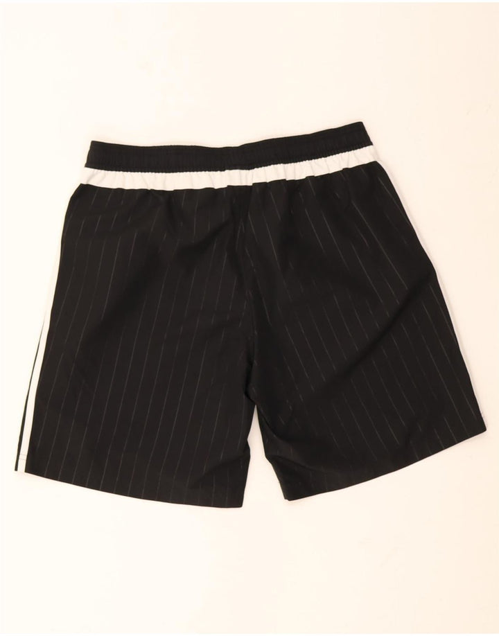Pantaloni scurți sport pentru bărbați Adidas, mari, negru, poliester cu dungi