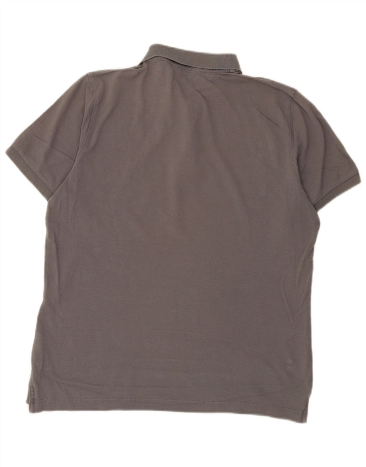 Cămașă polo Calvin Klein pentru bărbați, bumbac gri mediu