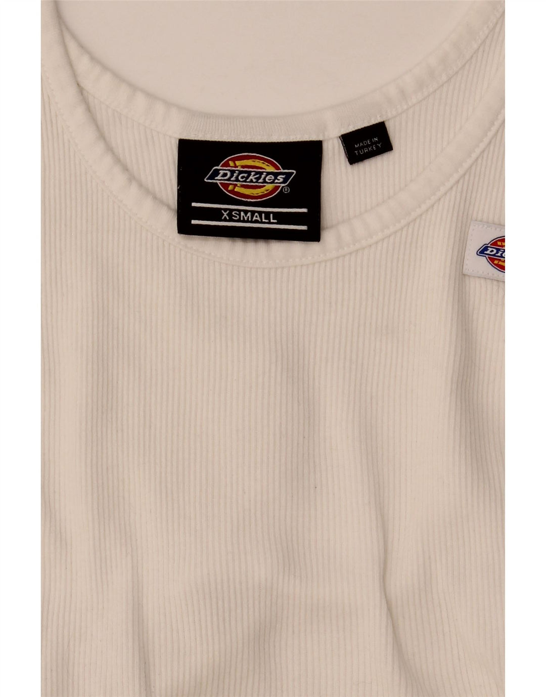 Dickies Crop Vest Top pentru femei UK 4 XS Alb