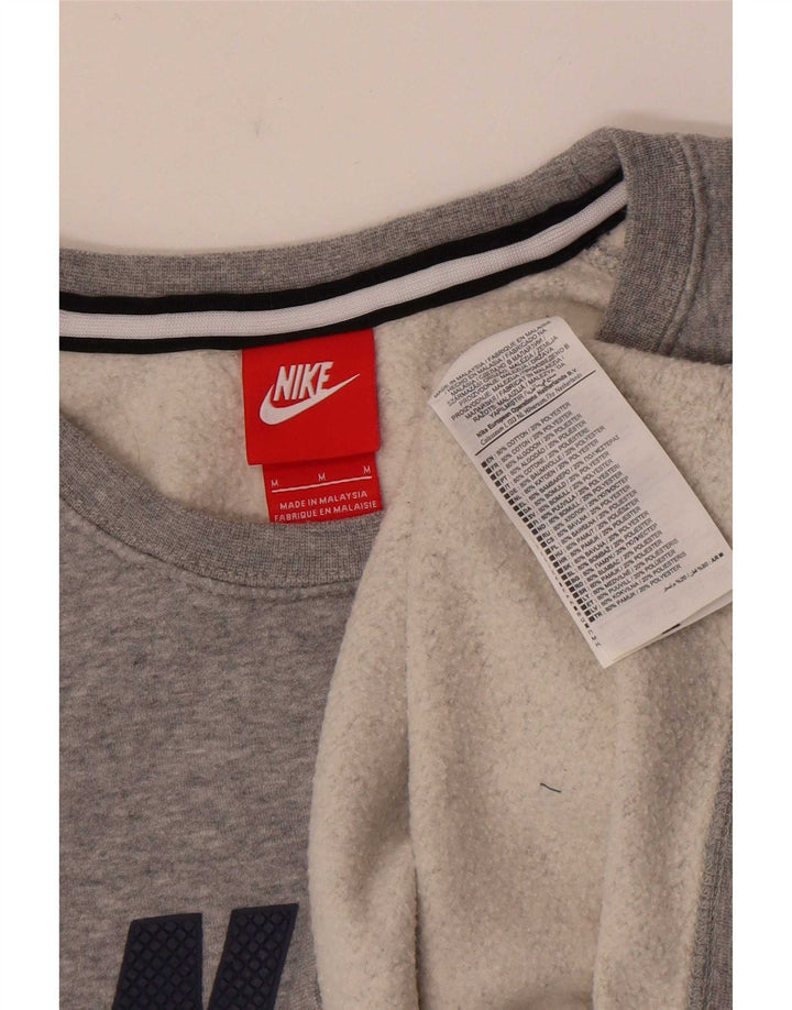 Hanorac grafic pentru bărbați Nike Pulover, bumbac cu pete gri mediu