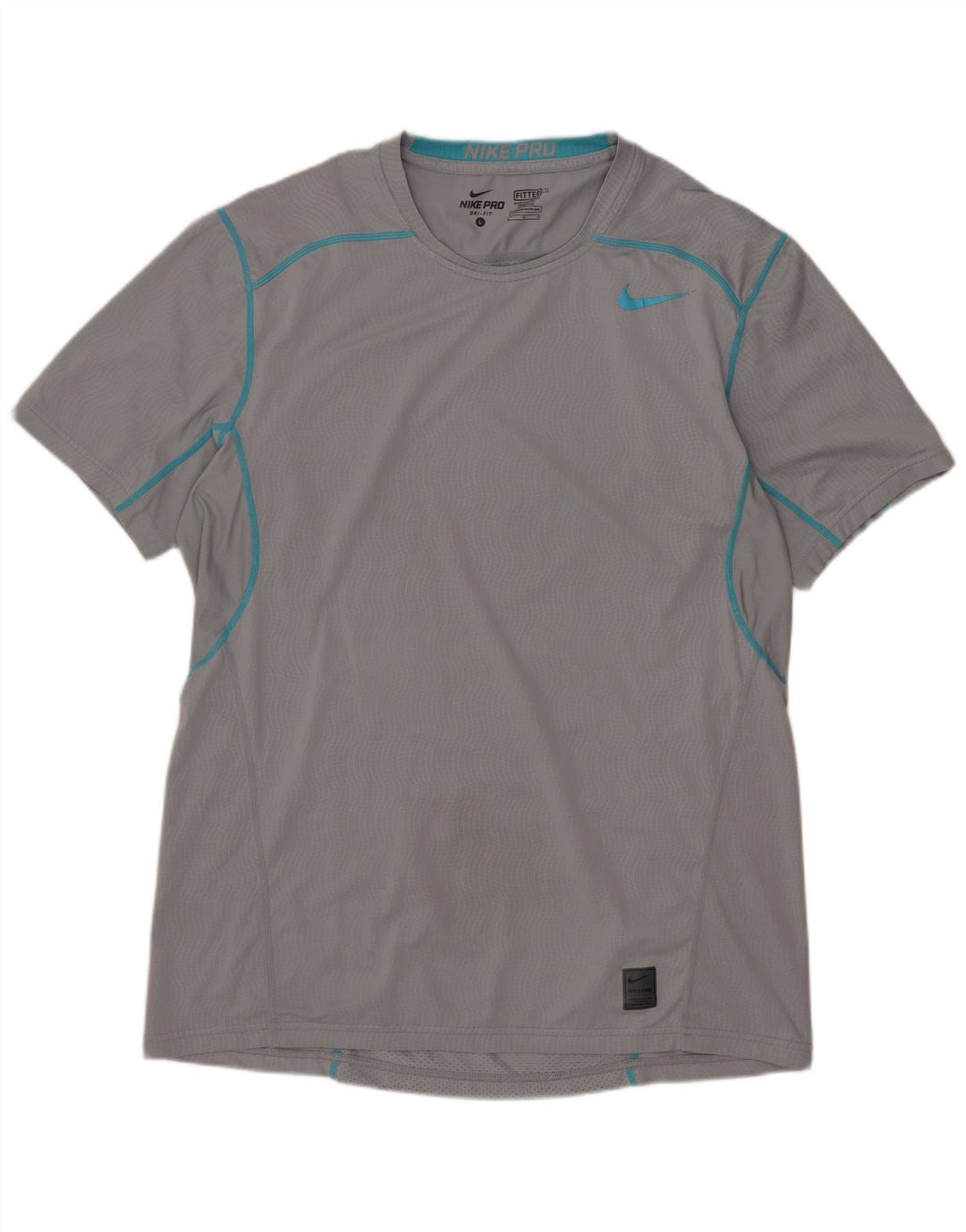 Tricou NIKE Dri Fit pentru bărbați Top mare din poliester cu carouri gri