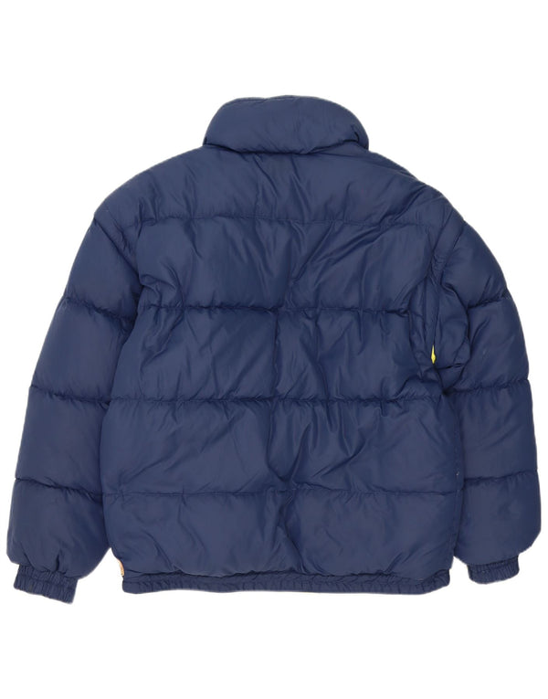 Jachetă căptușită reversibilă vintage pentru bărbați UK 38 Medium Navy Blue Marine