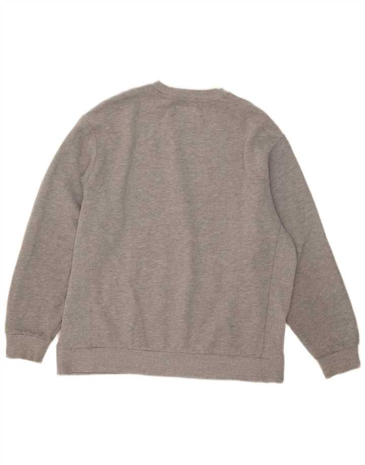 Pulover supradimensionat cu grafic Superdry pentru femei UK 14, bumbac mare, gri