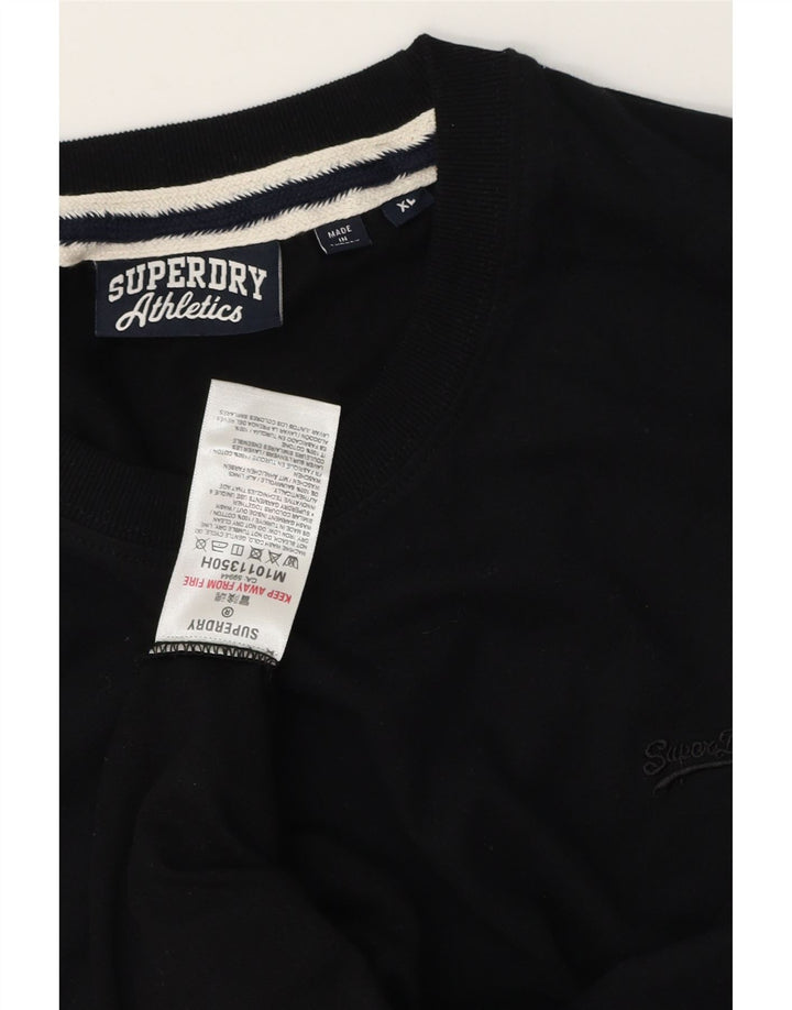 SUPERDRY Tricou Bărbați Top XL Bumbac Negru