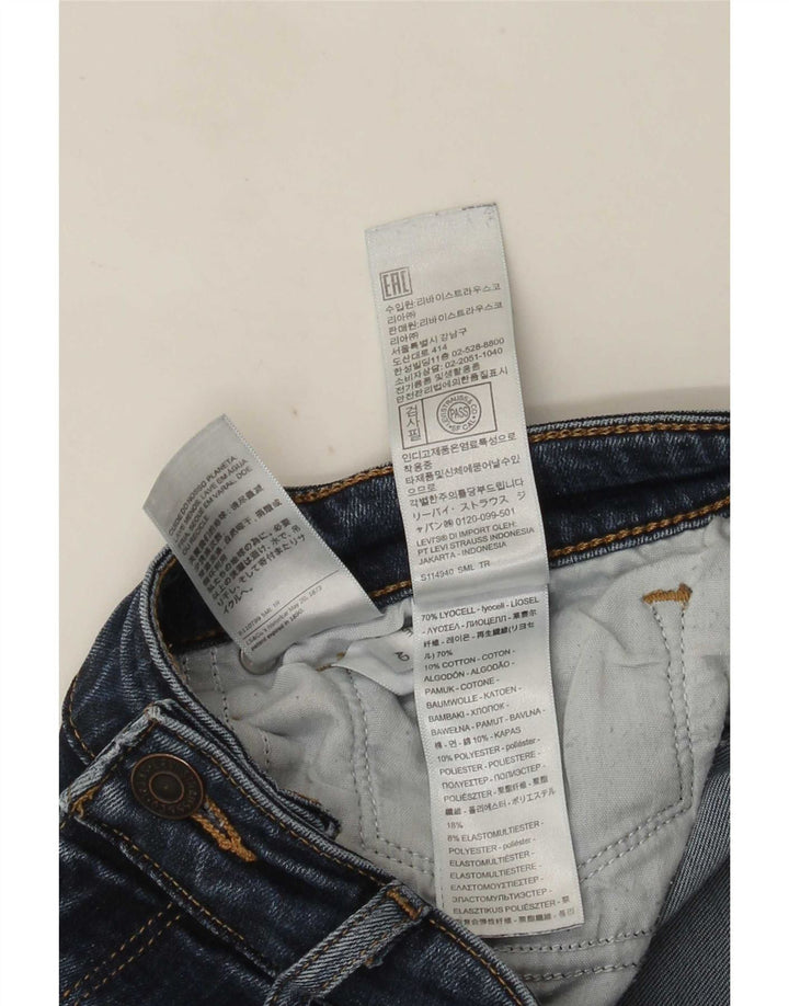 Blugi Levi's 712 Slim pentru femei W27 L30 Lyocell albastru