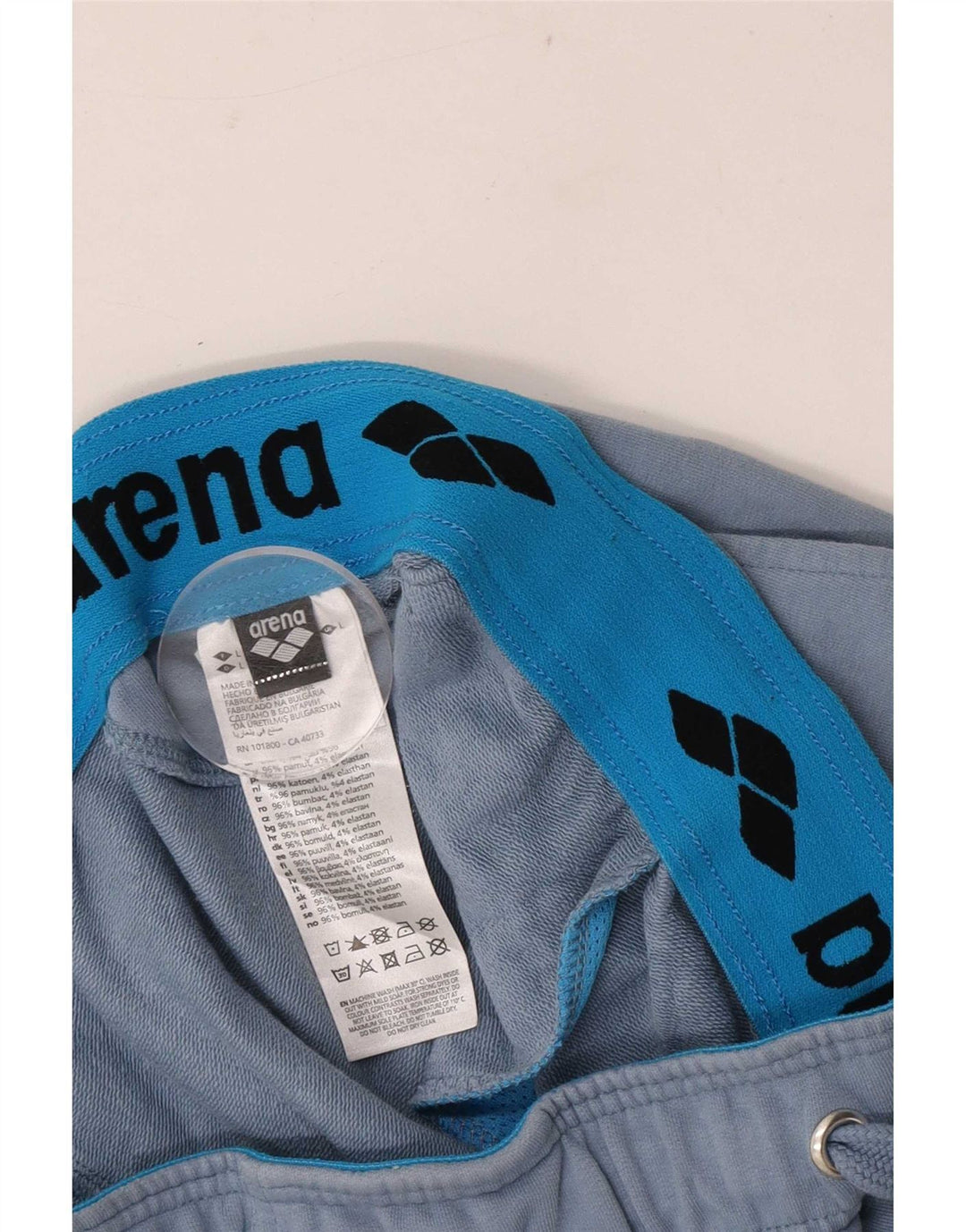 Pantaloni de trening pentru bărbați Arena Joggeri mari, albastru, bumbac