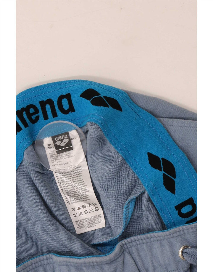 Pantaloni de trening pentru bărbați Arena Joggeri mari, albastru, bumbac