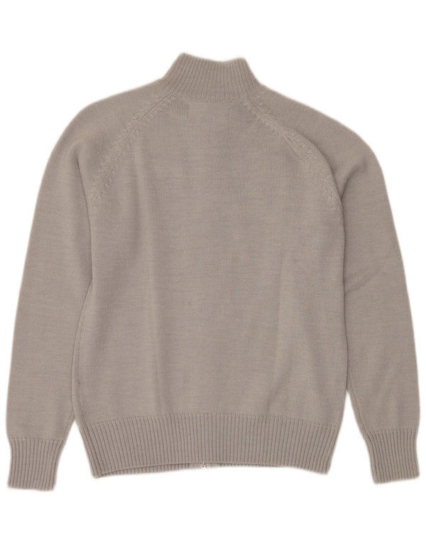 Pulover cardigan KAPPA pentru femei UK 14 Gri mediu Acrilic color bloc