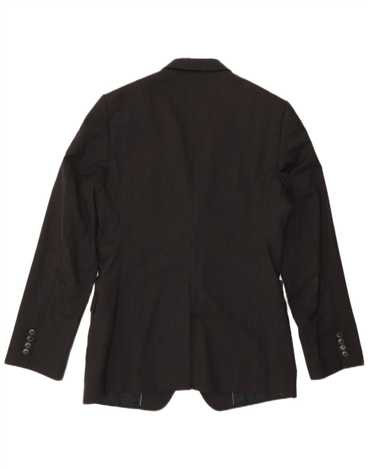 DOLCE & GABBANA Jachetă pentru bărbați cu 2 nasturi IT 50, mare, gri cu dungi