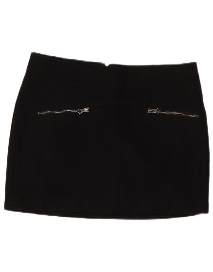 Fusta mini Benetton pentru femei IT 42 Medium W30 Lână neagră