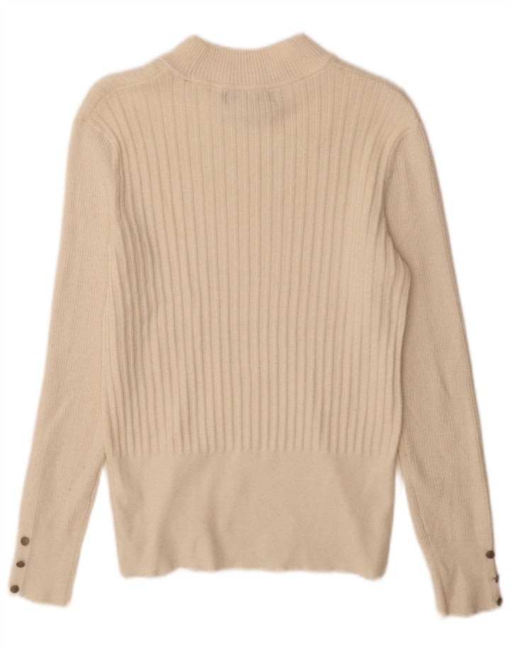 Pulover cu gât țestoasă pentru femei Marks & Spencer UK 12 Medium Off White