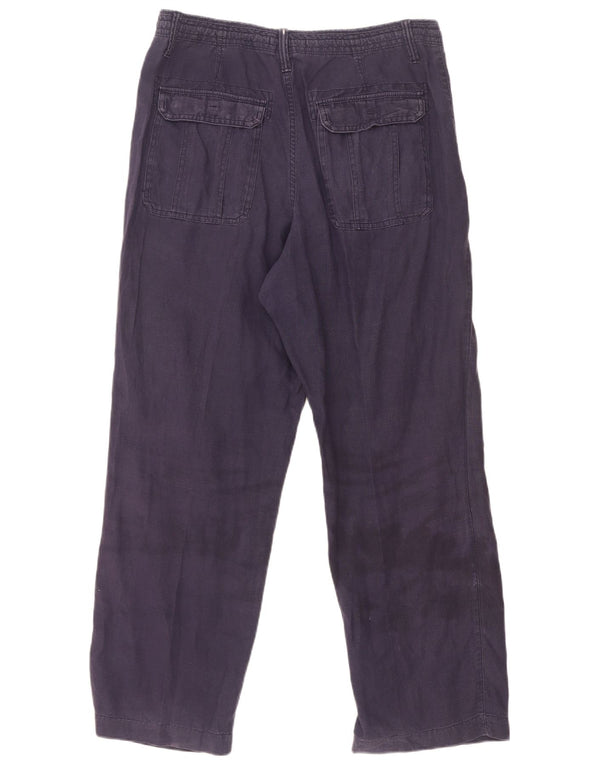 Pantaloni chino drepți pentru bărbați Marks & Spencer L32 L29 in albastru bleumarin