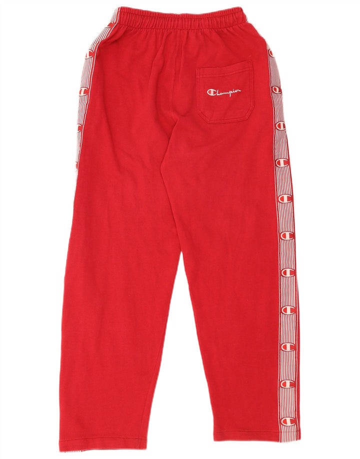 Pantaloni de trening cu grafic pentru femei Champion UK 12 Medium Red Colorblock