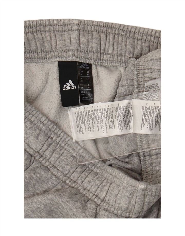 Pantaloni de trening pentru bărbați Adidas Pantaloni de jogging, bumbac cu pete gri mediu