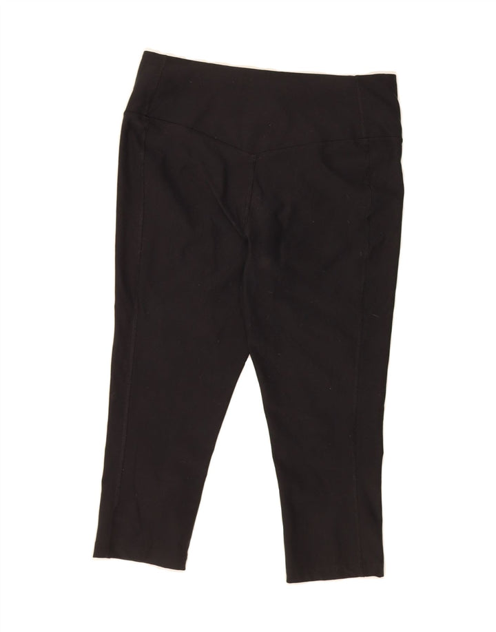 NIKE Womens Dri Fit Capri Leggings UK 12 Medium  Black Polyester Vintage Nike and Second-Hand Nike from Messina Hembry 