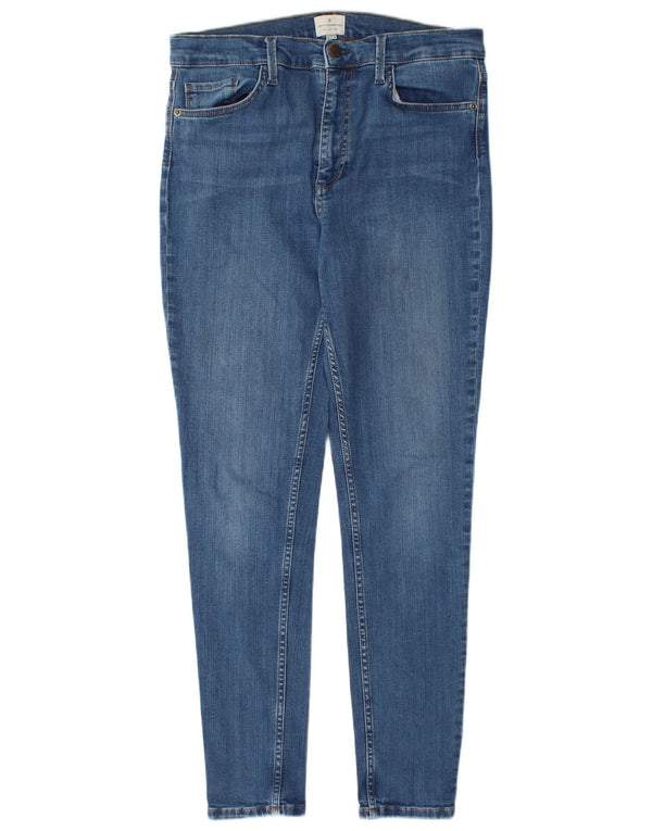 FRENCH CONNECTION Womens Skinny Jeans UK 14 Large W30 L29 Blue Cotton