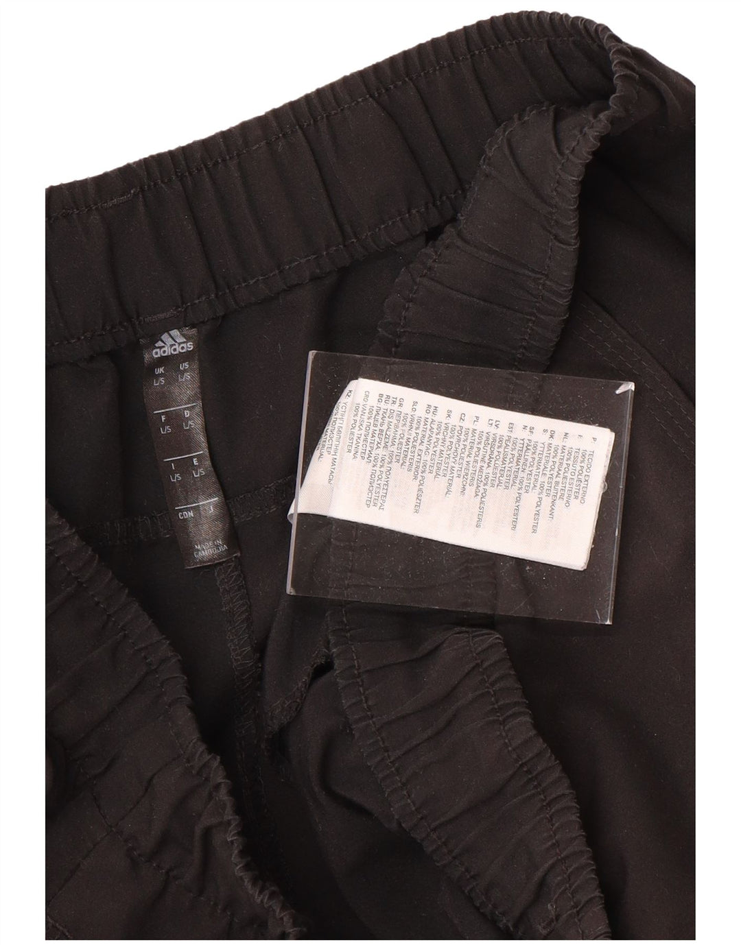 Pantaloni de trening pentru bărbați ADIDAS Pantaloni de jogging, mari, negru, poliester