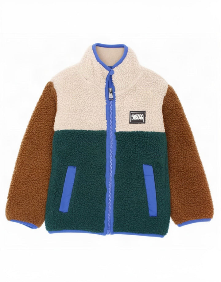 Jachetă fleece pentru băieți Dkny 2-3 ani, multicoloră, din poliester