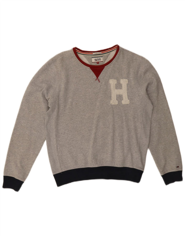 Pulover cu grafic pentru femei Tommy Hilfiger, UK 10, gri mic