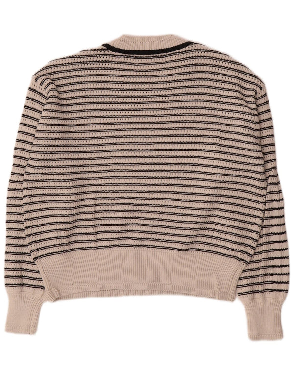 Pulover pentru femei Marks & Spencer cu decolteu triplu UK 14 Medium Off White