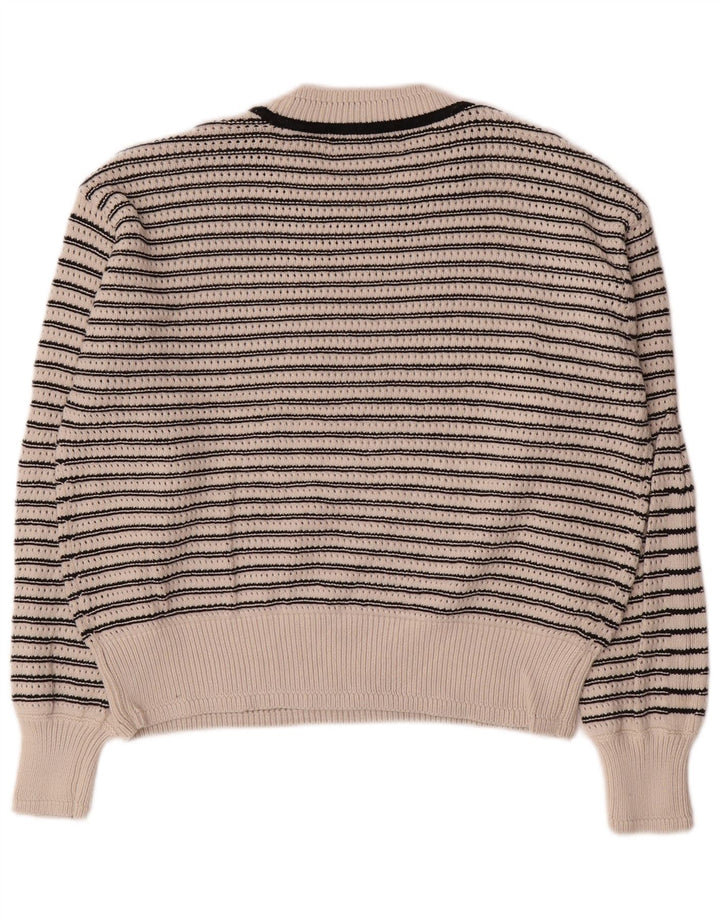 Pulover pentru femei Marks & Spencer cu decolteu triplu UK 14 Medium Off White