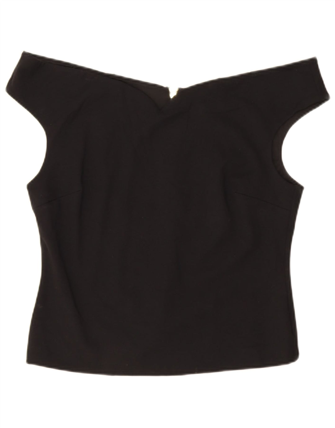 Top pentru femei Ted Baker, cu umeri tăiați, mărimea 5 XL, viscoză neagră