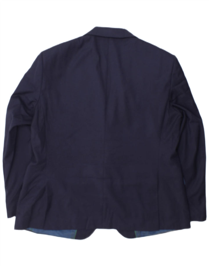 Jachetă pentru bărbați Marks & Spencer, cu 2 nasturi, cu ajustare normală, UK 44 XL, bleumarin