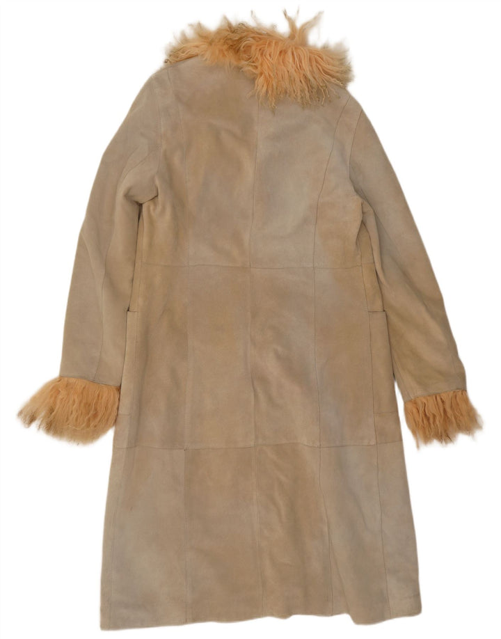 Pardesiu pentru femei Jet Plane din piele intoarsa IT 42 Medium Beige Piele