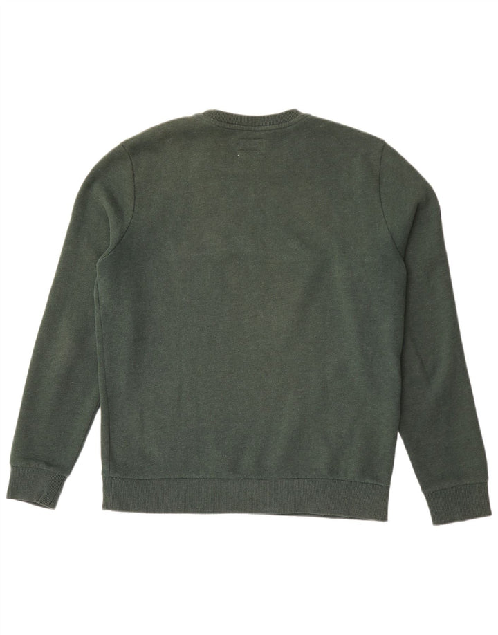 Pulover grafic Superdry pentru bărbați, bumbac mare, verde