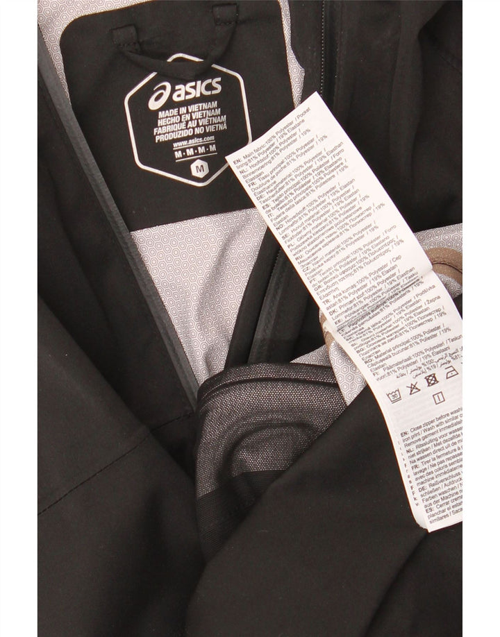 Jachetă de top pentru trening cu glugă Asics UK 14 Poliester mediu negru