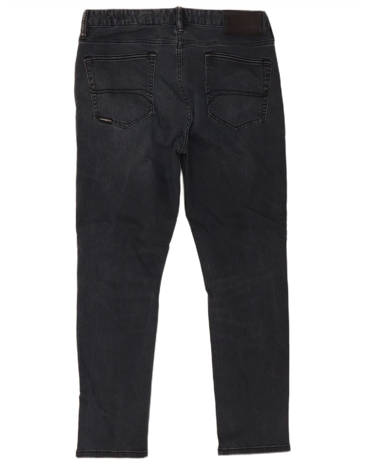 Blugi slim pentru bărbați Superdry W34 L27 bumbac negru