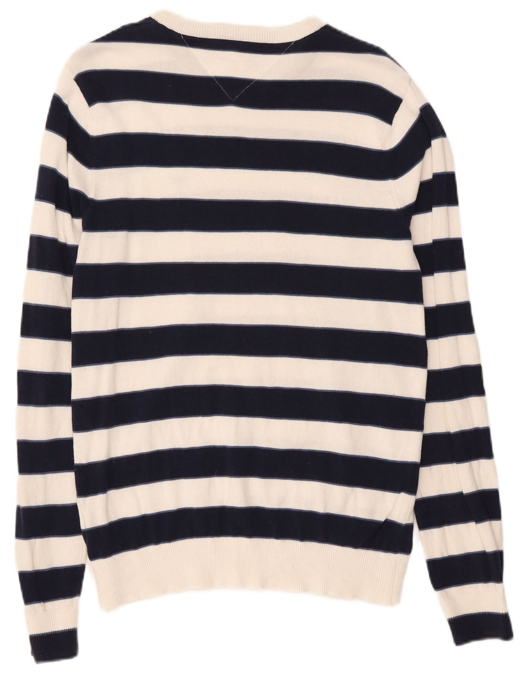 TOMMY HILFIGER Mens Classic Crew Neck Jumper Sweater Medium Navy Blue