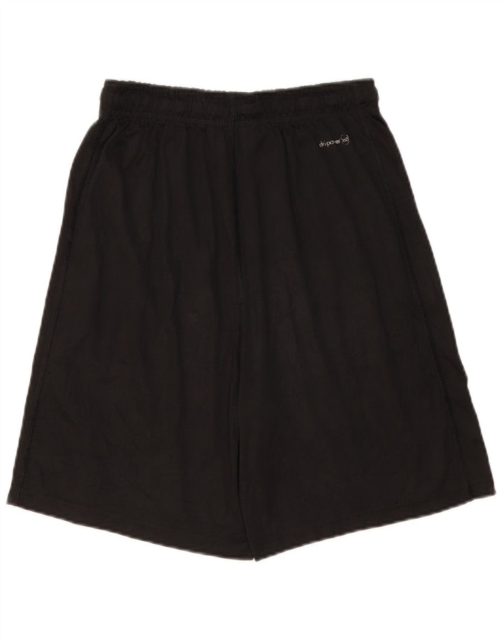 RUSSELL ATHLETIC Pantaloni scurți sport Dri-Power pentru bărbați, poliester negru mic