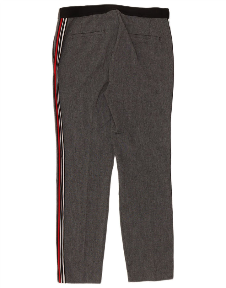 Pantaloni chino drepți pentru femei Zara L30 L27 Gri Poliester