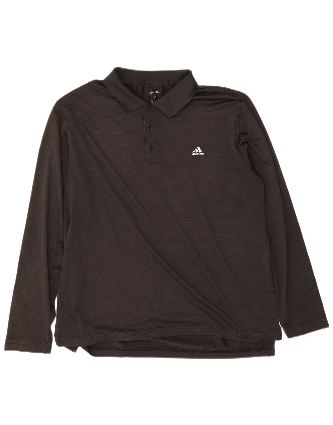 Tricou polo cu mânecă lungă pentru bărbați Adidas XL poliester negru